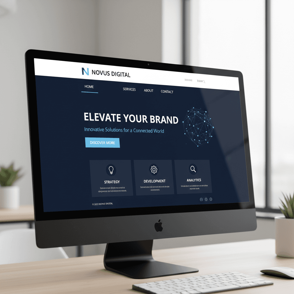 Professional website design example